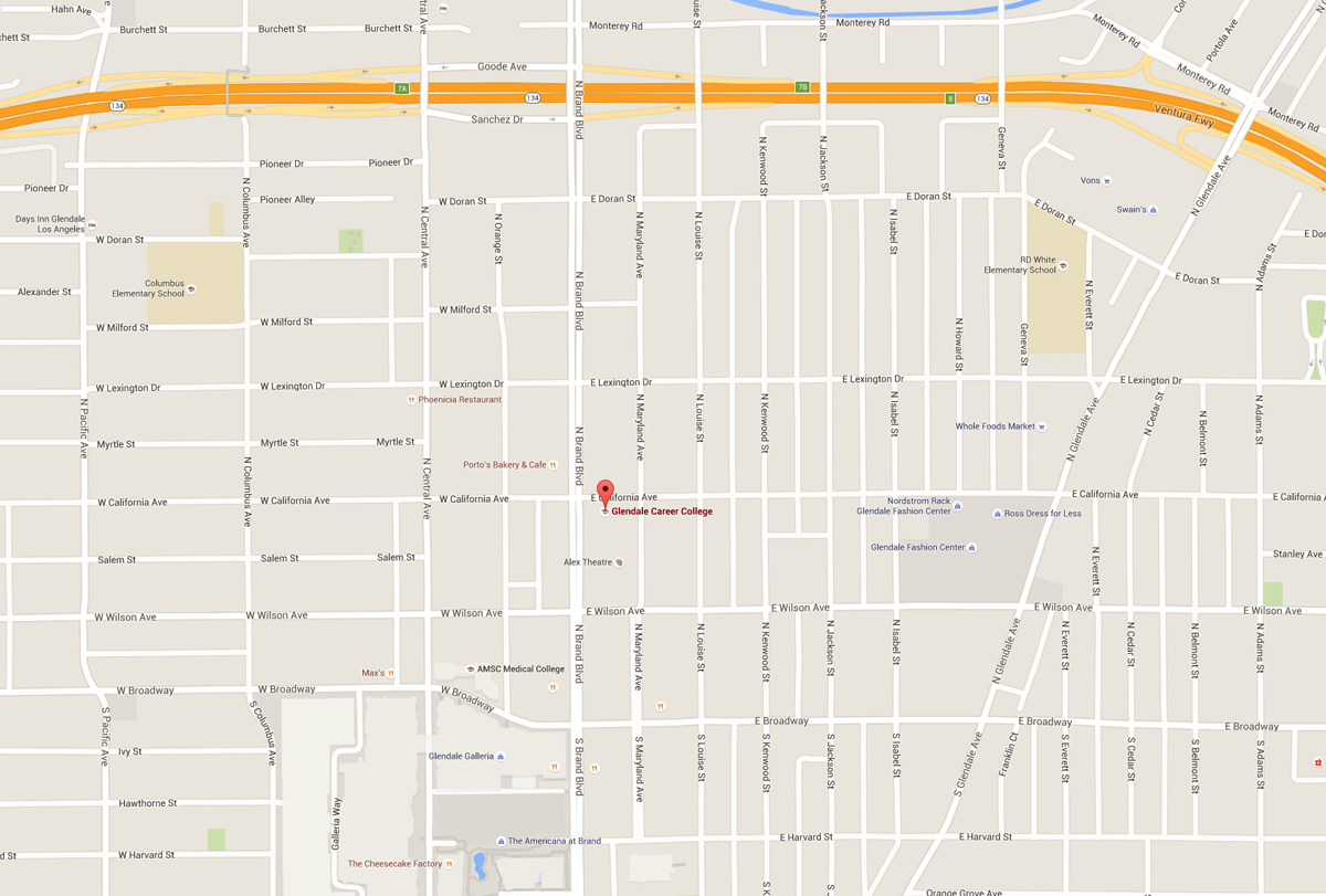 Glendale Career College Campus Map